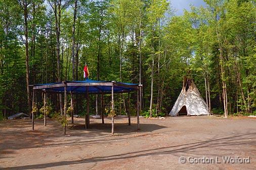First Nation Compound_03363.jpg - Photographed in the French River Provincial Park near Alban, Ontario, Canada.